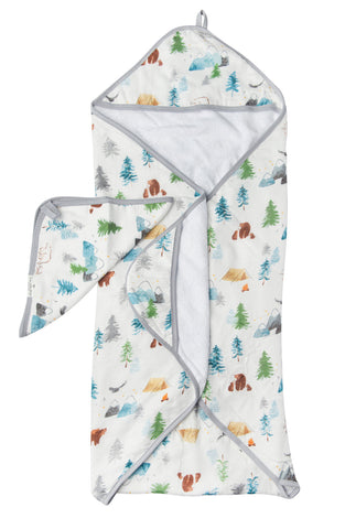 Hooded Towel Set - Adventure Begins| Loulou Lollipop