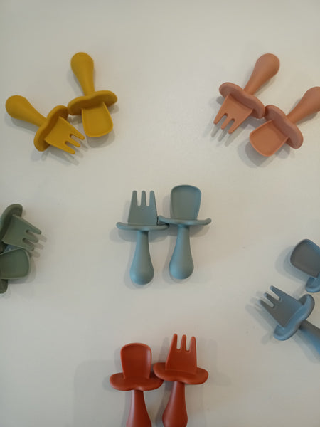 [Luna&Littles] Mini Silicone Spoon and Fork