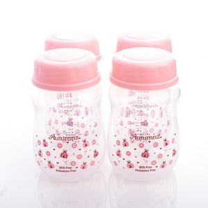 Autumnz Wide Neck Storage Bottle 7oz (4btls) - Ladybird Pink
