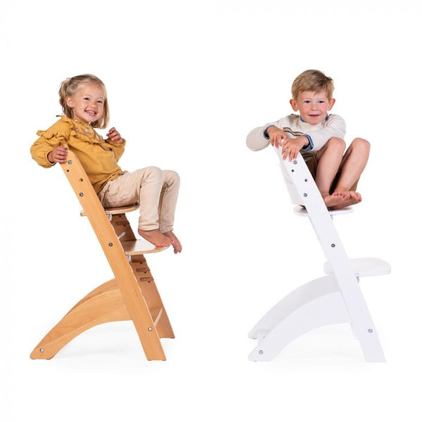 Lambda 3 Baby High Chair + Feeding Tray - Wood - Natural