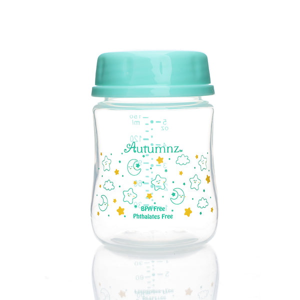 Autumnz Wide Neck Breastmilk Storage Bottles 5oz (4btls) - Moonstar Turquoise