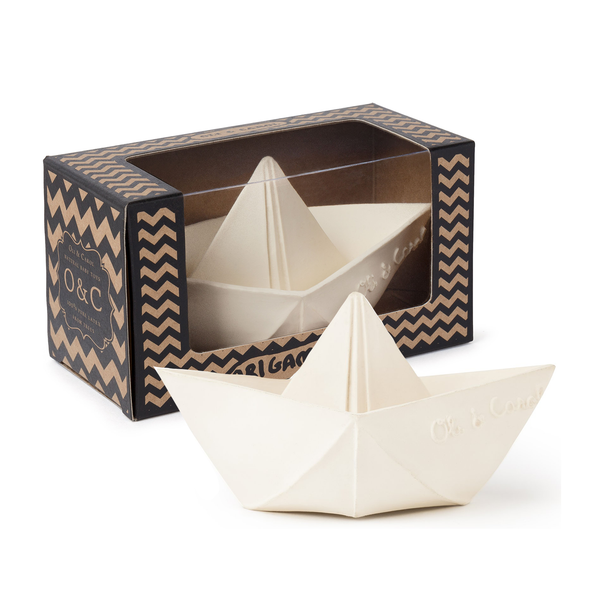 [Oli&Carol] Natural Rubber Teethers & Bath Toys: Origami Boat