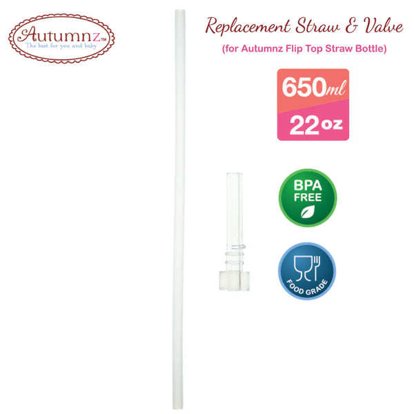 AUTUMNZ Replacement Straw & Valve For 650ml/22oz
