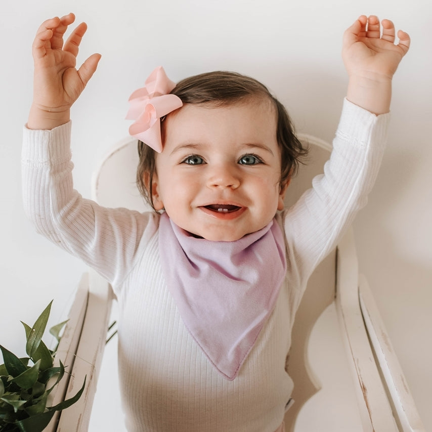 [Snuggle Hunny] Dribble Bandana Bib - Lilac