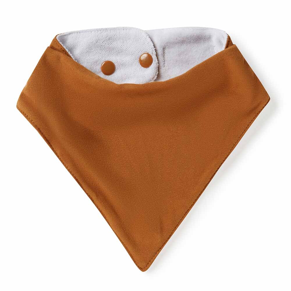 [Snuggle Hunny] Dribble Bandana Bib — Bronze