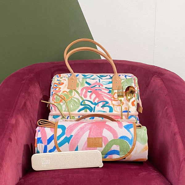The Somewhere Co. Cooler Bag - Wild Monstera