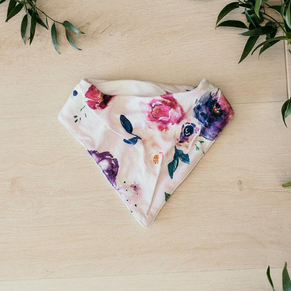 [Snuggle Hunny] Dribble Bandana Bib - Floral Kiss