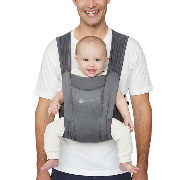 Ergobaby Embrace Soft Air Mesh Newborn Baby Carrier – Washed Black