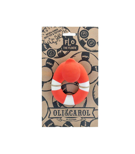 [Oli&Carol] Natural Rubber Teethers & Bath Toys: Flo the Floatie Duck
