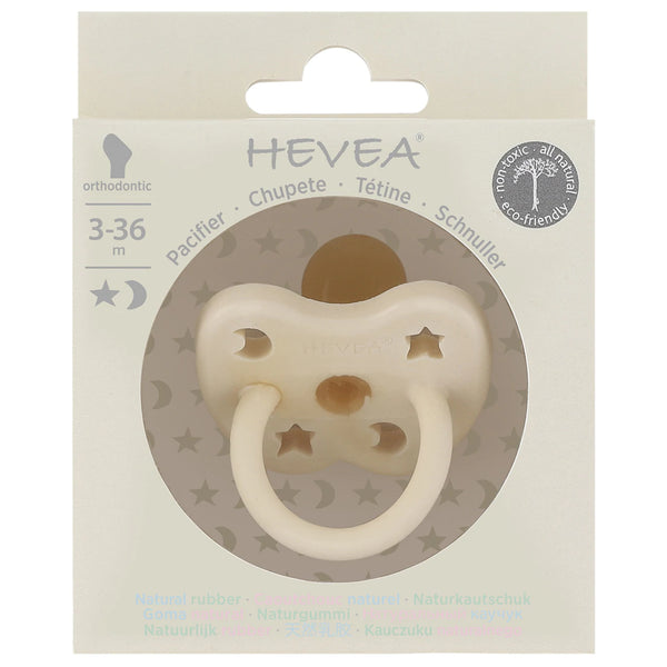 Hevea Pacifier — Orthodontic 0-3M/3-36M Milky White