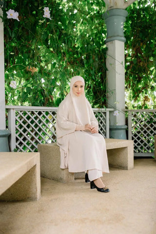 Blouse Khimar Jemima Cream