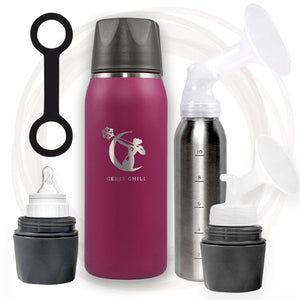 [Ceres] Breastmilk Chiller Basic Set — Plum