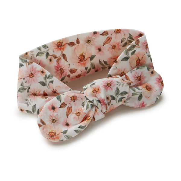 [Snuggle Hunny] Snuggle Swaddle & Topknot Set — Spring Floral