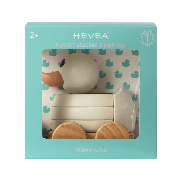 Hevea - Kawan Rubberwood Stacker & Pull Toy